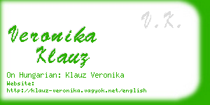 veronika klauz business card